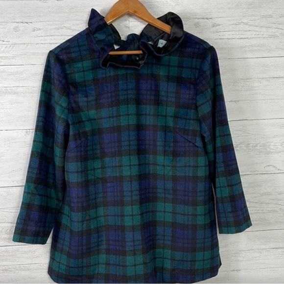 Tuckernuck Plaid Blouse Blackwatch - Picture 6 of 9